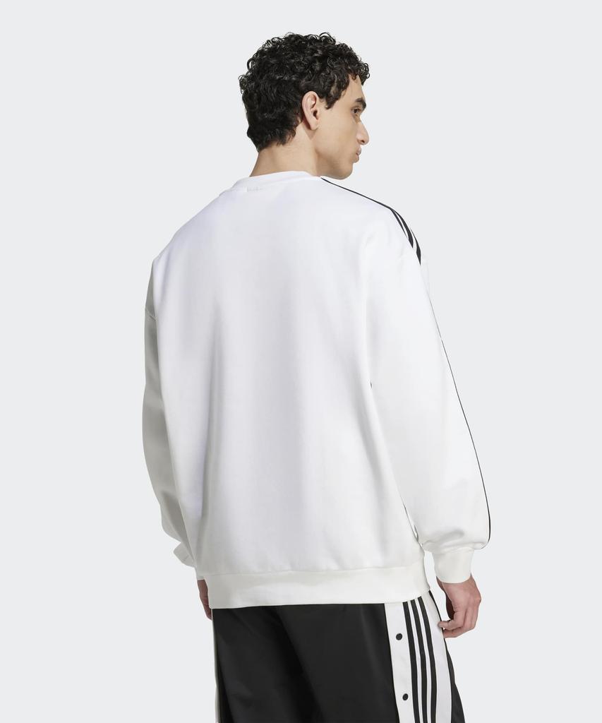 ADIDAS Oversized Crew Sweatshirt - White:Black / Jy1404