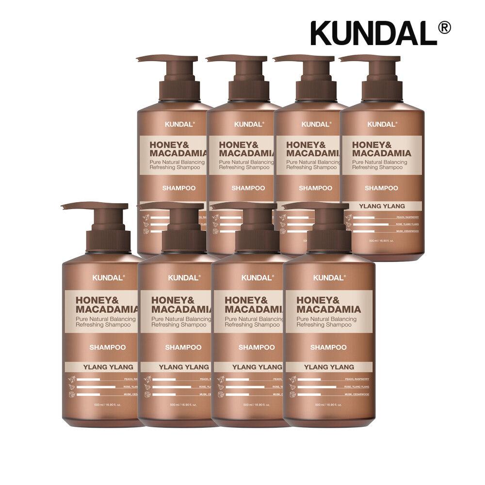 KUNDAL Honey & Macadamia Nature Shampoo Ylang Ylang 500ml x8