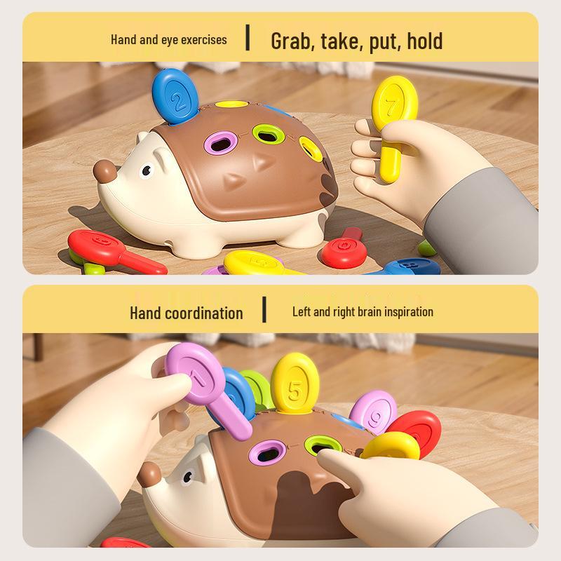 Little Hedgehog Interlocking Toy: Fine Motor & Hand-Eye Coordination for Kids Ages 1-3