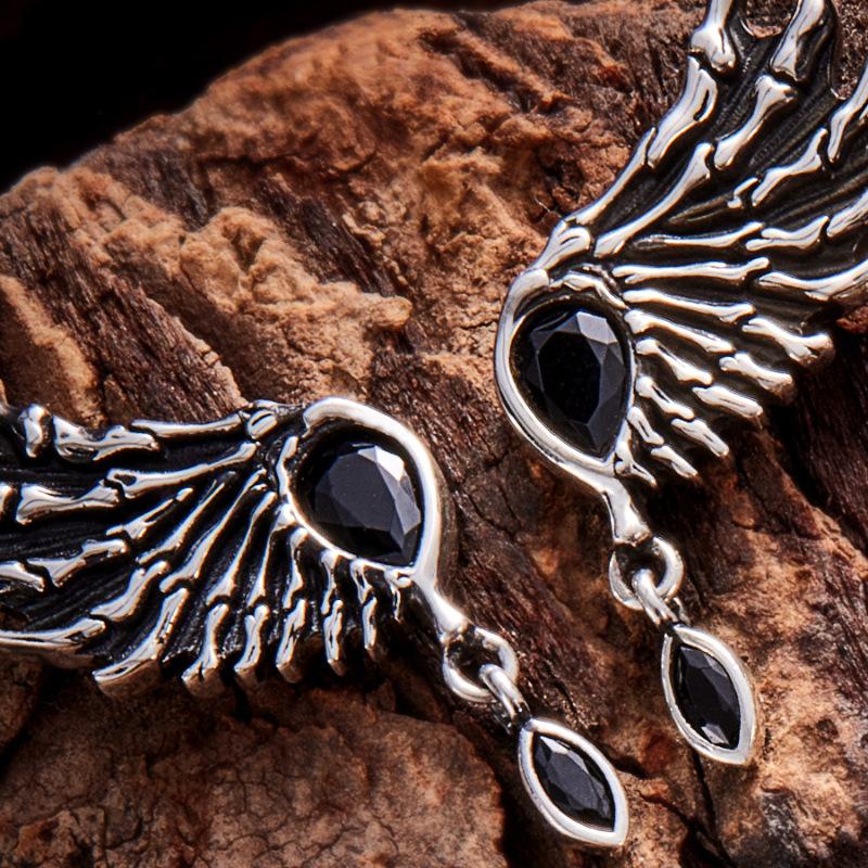 

Golden Rose Asymmetric Earrings Women s Fashion Retro Heavy Industry 100% Match High-end Personality Elegant Classic Casual Accessories