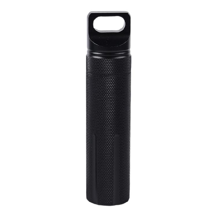 

Light weight Aluminum Waterproofed Outdoor Holder Emergencies Supply Container for Outdoor Camping and Hiking чорний