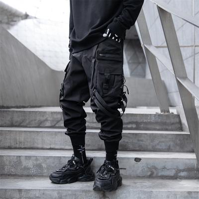 Heren Y2K Mode Punk Stijl Multi Pocket Cargo Broeken Tactische Techwear Enkelbroeken Casual Parachutisten Broeken Pantalones