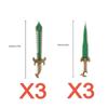 MOC Medieval Weapon Knight Building Block Accessories Character Helmet Hat Academic Gown Axe Sword Shield Brick Toy Gift K073