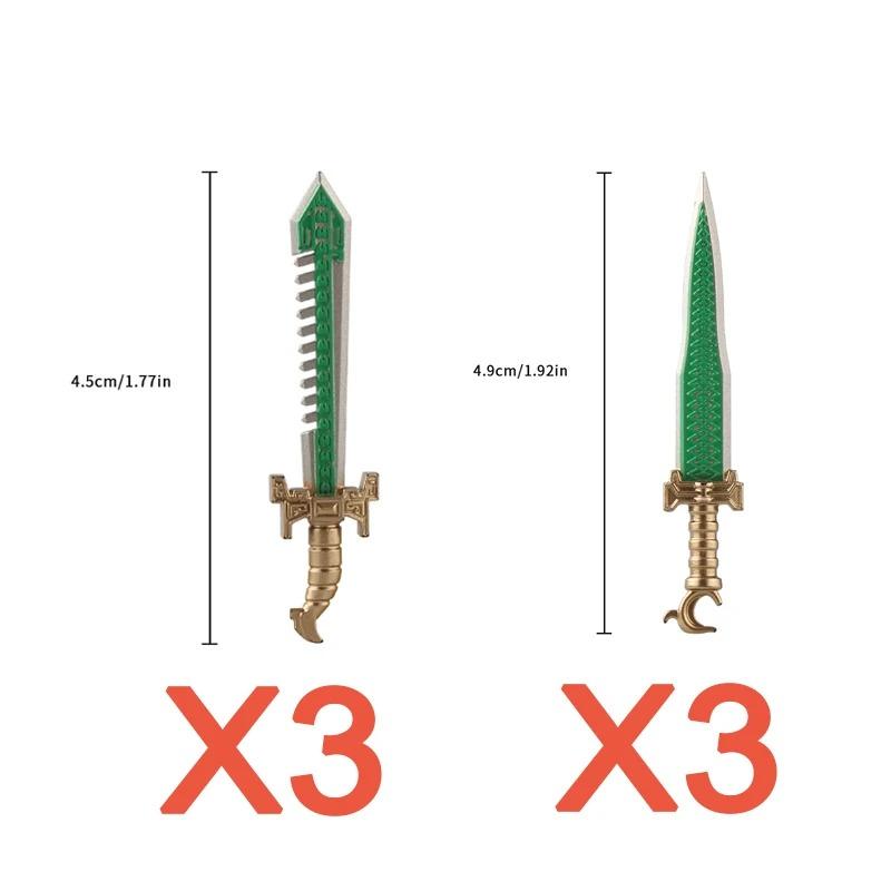 MOC Medieval Weapon Knight Building Block Accessories Character Helmet Hat Academic Gown Axe Sword Shield Brick Toy Gift K073