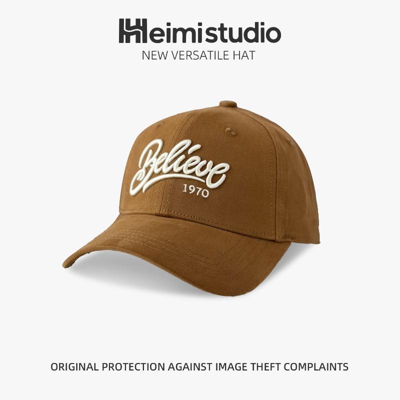 

25 Early autumn new three-dimensional embroidered letter hard top baseball cap women s versatile sunshade cap tide оранжевый