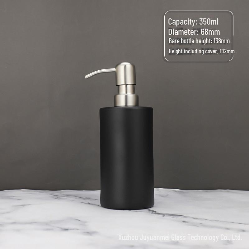 Nordic Style Glass Lotion & Soap Bottle for Home, Hand Sanitizer, and Hotel Shower Gel