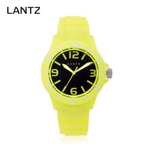 [LANTZ] Часы LANTZ с резиновым ремешком Лимон LA-1170YE NONE