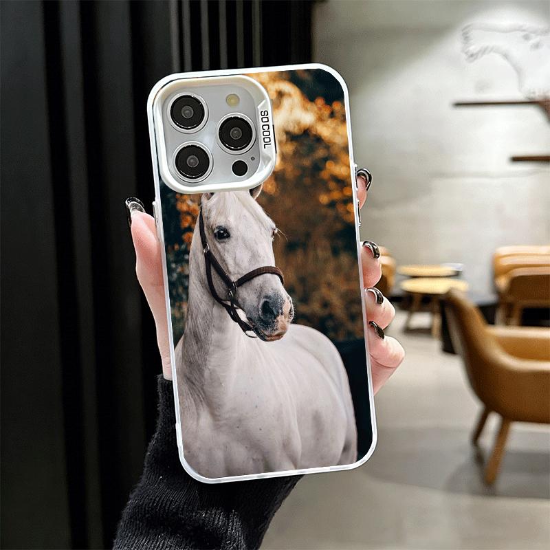 Ferghana Horse Animal Shockproof Phone Case for iPhone 17 Air 16 16E 15 Pro Max 14 Plus 13 Mini 12 Back Cover Anti Fall Fundas
