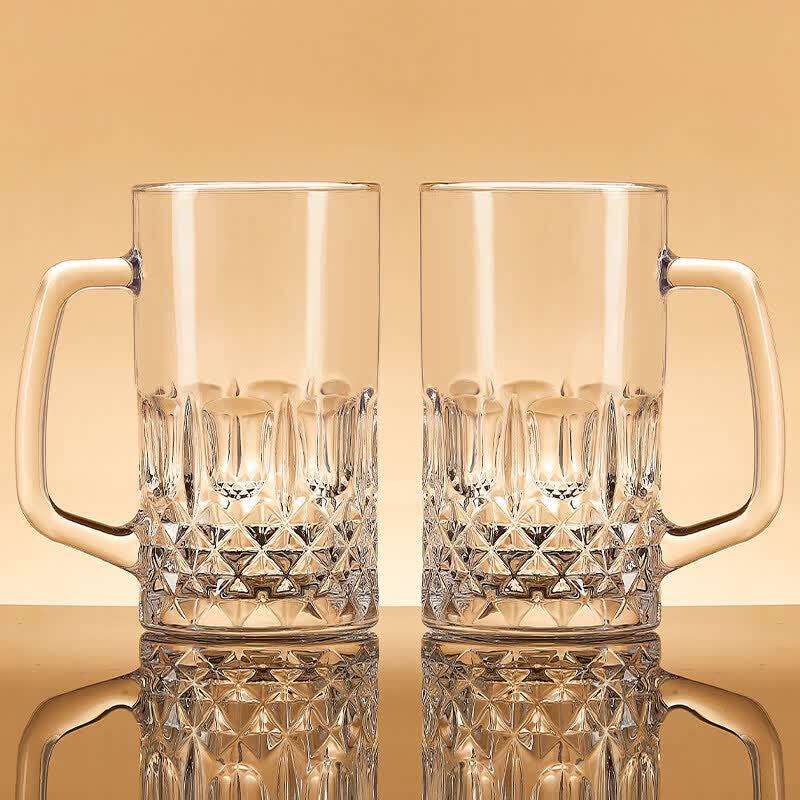 Youluo Large Capacity Tempered Glass Mug with Handle