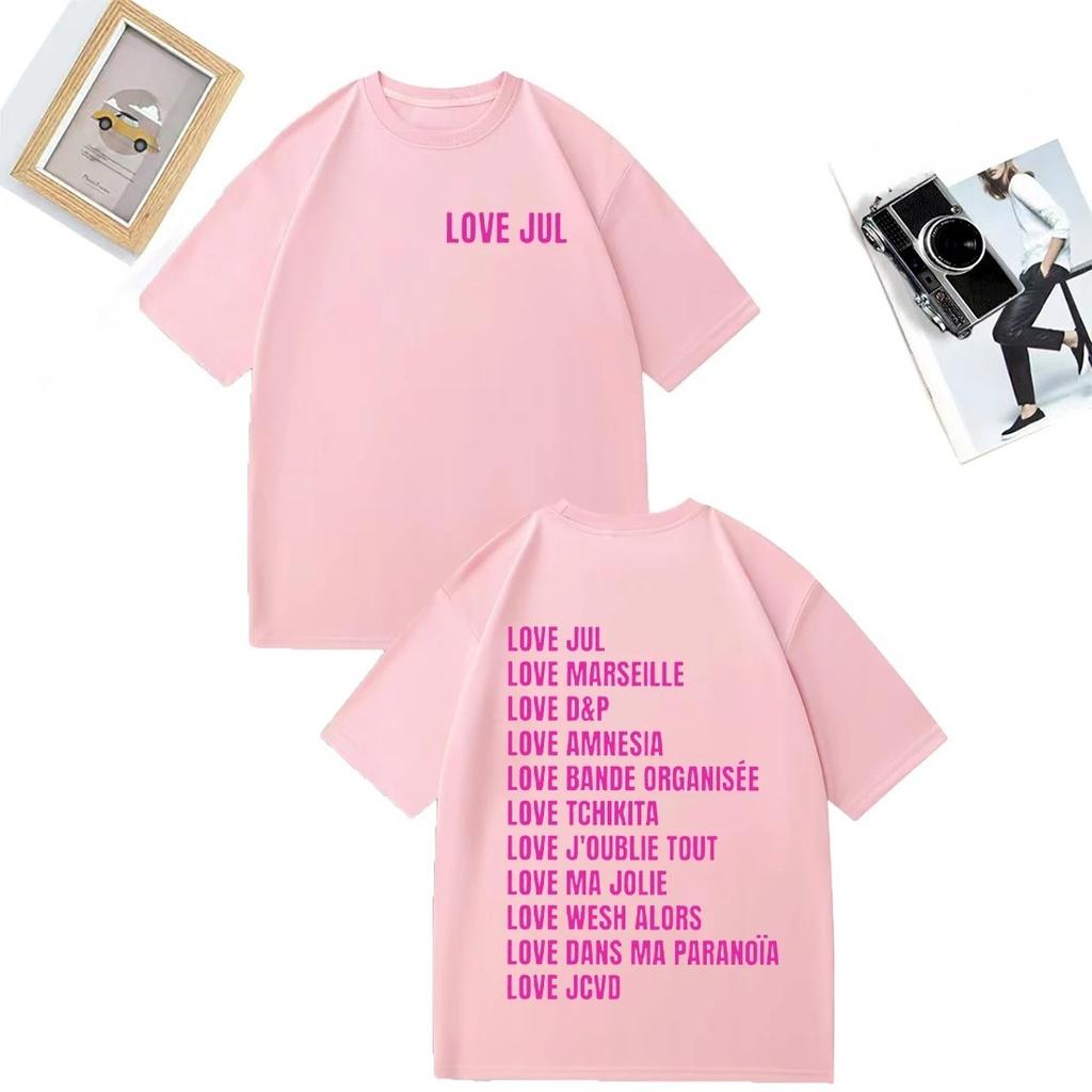 2026 New Love Jul TShirt Marseille Rap Fan Gift Unisex Women Street Hip Hop Fashion TShirts Vintage Short Sleeve Clothes Summer