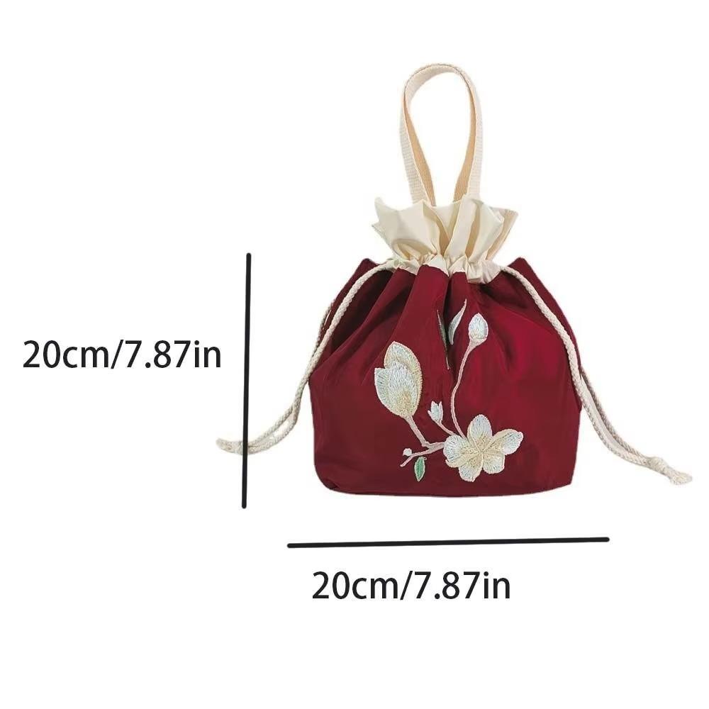Retro Tradycyjny Chiński Styl Damskie Torby Hanfu Satyna Jedwab Kwiatowe Haftowanie Japońskie Kimono Kopertówka Kosmetyczna Torebka