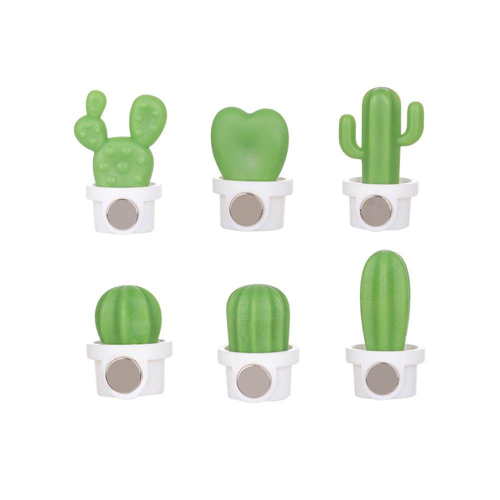 Living Room Refrigerator Magnet Magnetic Stickers Miniature Cactus Bonsai Succulent Potted