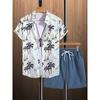 New Summer Casual Men's Shirt And Beach Shorts Set 3D Printed Short-sleeved Outdoor Streetwear Shorts Camisas De Hombre