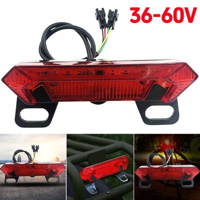 E-bike Tail Light Waterproof Electric Bicycle Rear Light Ultra Bright Turn Signal Cycling Tail Lamp Safety Warning Bicycle Light