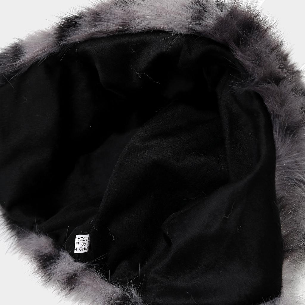 Autumn & Winter New Style Plush Cute Leopard Print Long-Ear Warm Ear-Flap Hat - Women's Long Braid Head-Wrapping Trendy Cap
