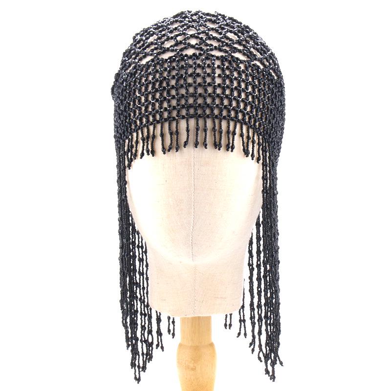 

2024 Популярный ручной работы бисерный свадебный головной убор для танца живота с длинными кисточками