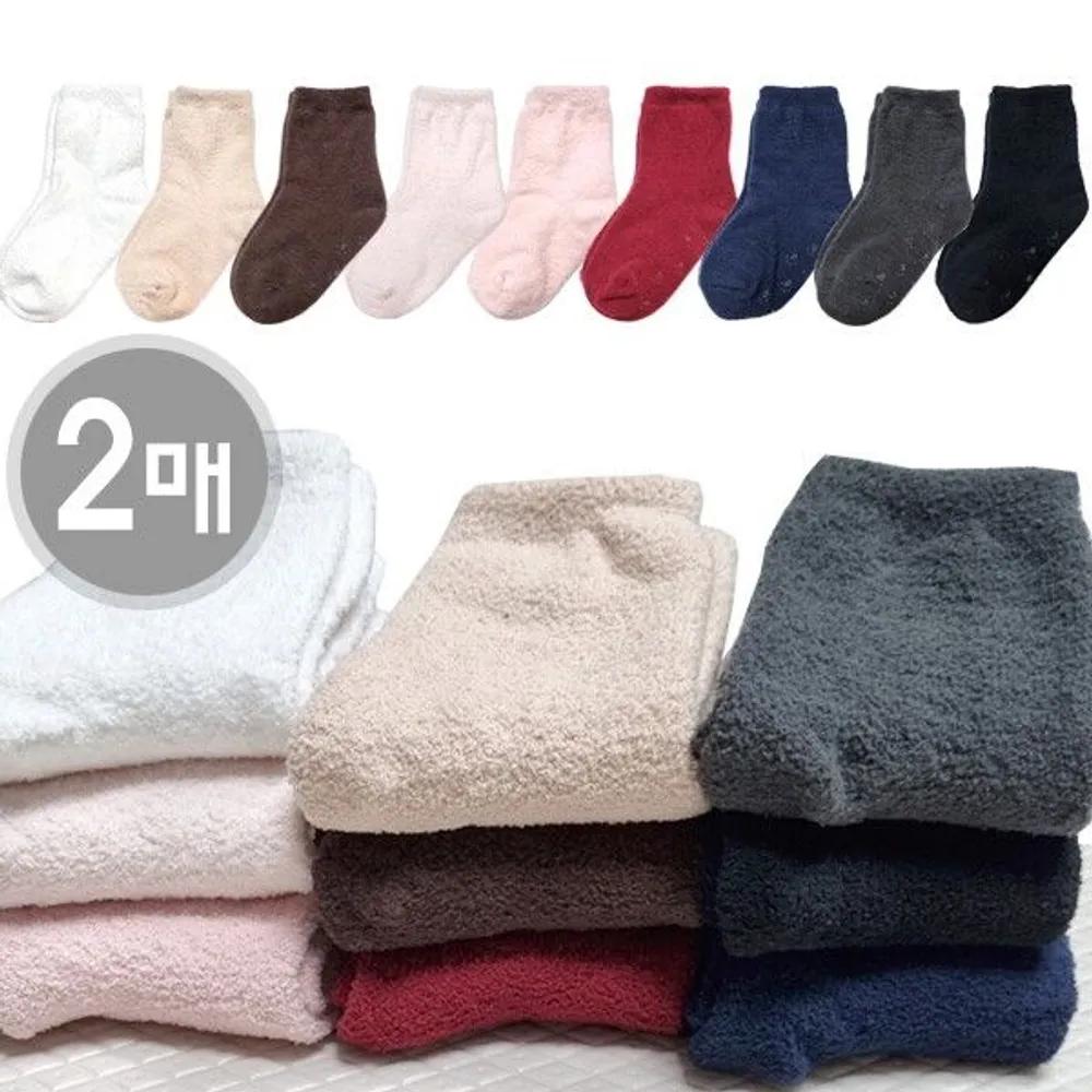 [J.Cotton] Sleeping Newborn Winter Socks 1+1 Thick Winter Warm Socks Toddler Winter Socks gray