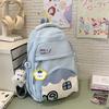 Japan and South Korea large-capacity trendy backpack fashionable and cute junior high school student schoolbag high-value student backpack