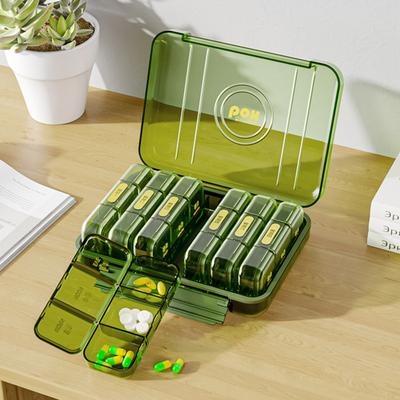 Food Grade Tablet Case Easy Access Portable Health Care Pill Organizer