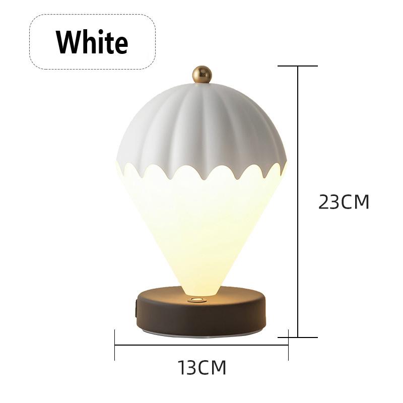 Creative Antique Hot Air Balloon Table Lamp USB Charging Wireless Night Light for Girls Bedroom Bedside Decoration Table Lamp