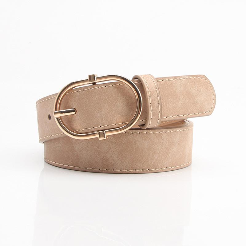 Womens Smart Casual Belt With Alloy Pin Closure For Work And Leisure Looks