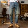 JEEP Men's Vintage Washed Slim Straight Jeans