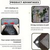 Black UV Protection Sunshade Net Durable Shade Fabric Easy To Mount for Patio Balcony Pool Garden Greenhouse Awning