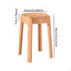 Round Stool Dining Table Dressing Stackable for Living Room Hotel
