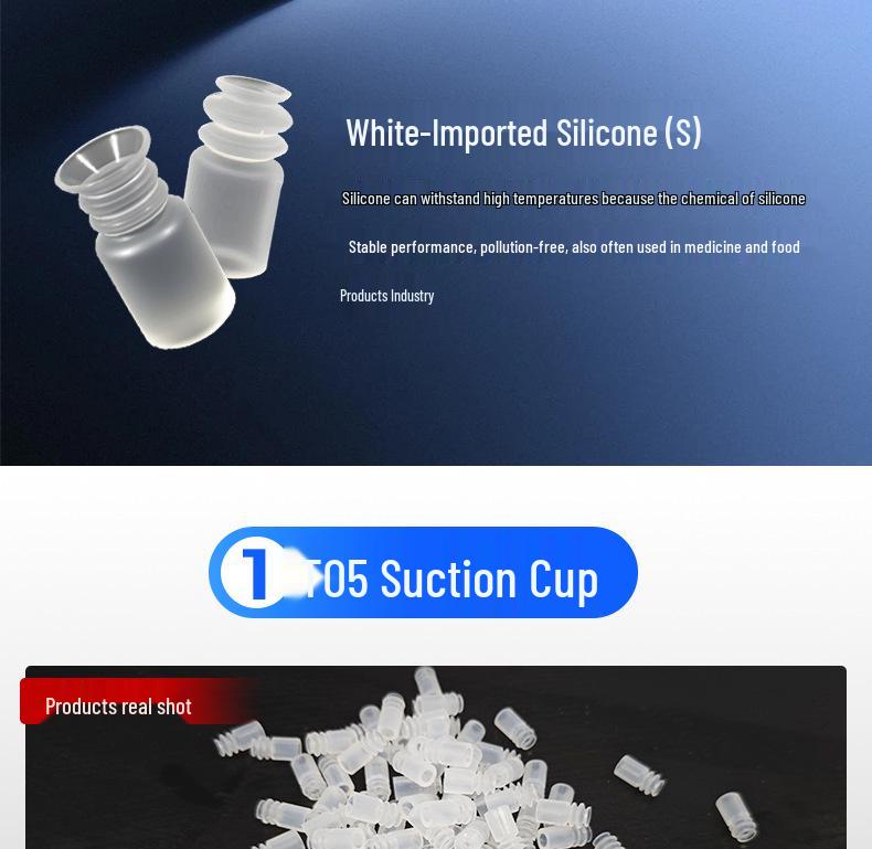 Silicone Pneumatic Mini Suction Cup Gripper with Strong Suction