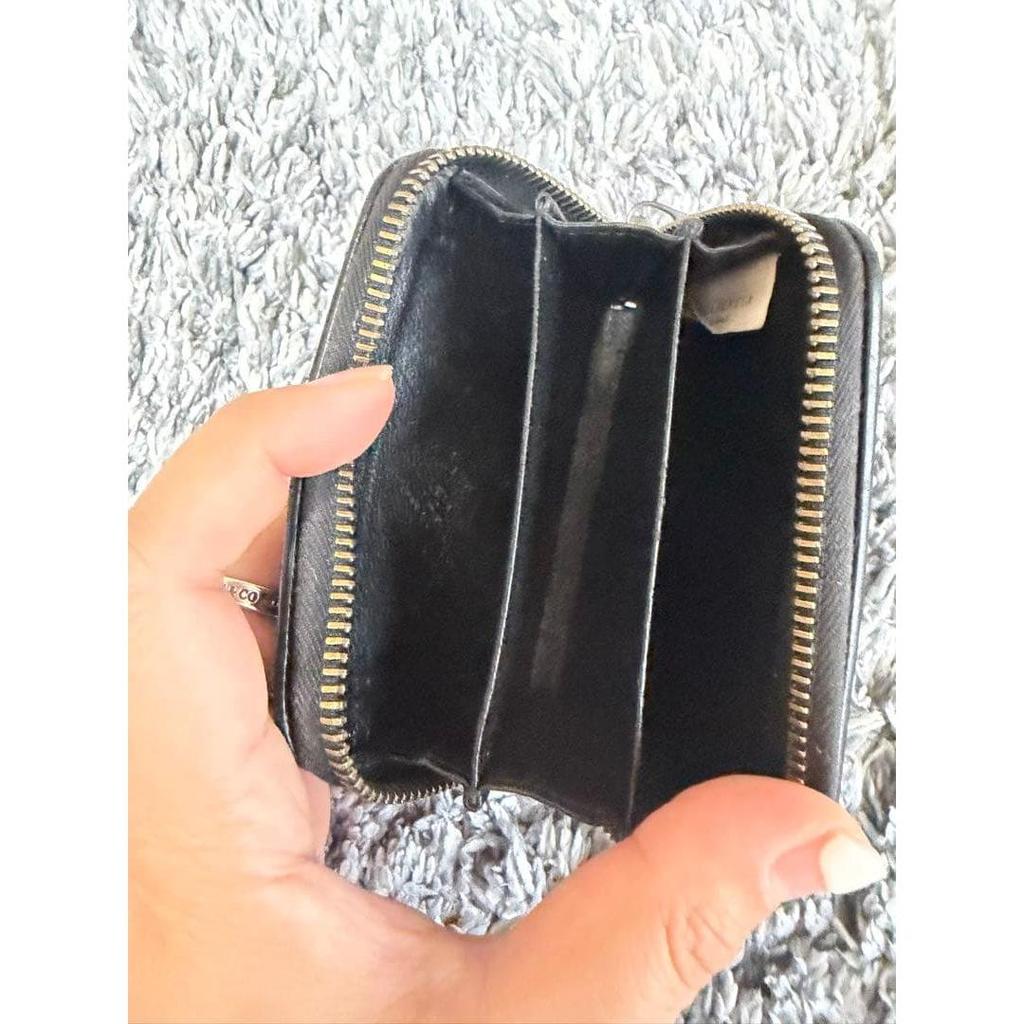 Used Bottega Veneta coin case, coin purse, black, card case, Bottega