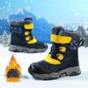 2025 New PU Waterproof Boys Boots Children Snow Boots for Girls Sneakers  Fashion Children Shoes