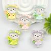 Luminous Cartoon KT Cat Resin Accessories for DIY Hair Clips and Shoe Buckles