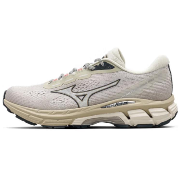 Mizuno Nova Mix Soft Comfortable Shock Absorption Slip Resistant Durable Low Top Running Shoes Unisex Running Shoes Gray White D1GH240509