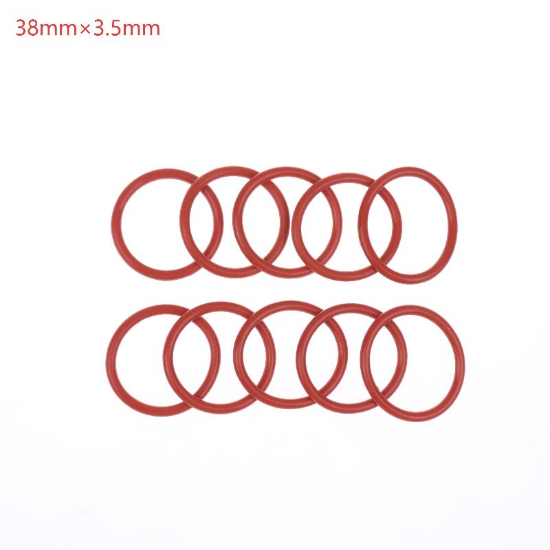 10PCS Silicone O RING For Coffee 43.6*35*4.3 Mm O-Ring VMQ Gasket Seal Thickness 4.3mm ORing Red Rubber