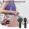 3pcs Portable Handheld Mini Fans with 3 Speed 180° Adjustable USB C Rechargeable for Travel Stylish Indoor Outdoor Eyelash Fan