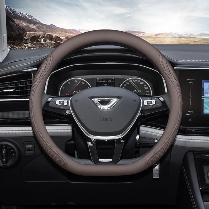 Universal Non-Slip Steering Wheel Cover for Jetta VS5, VS7, VA3 - Lightweight, Ultra-Thin, All-Season.