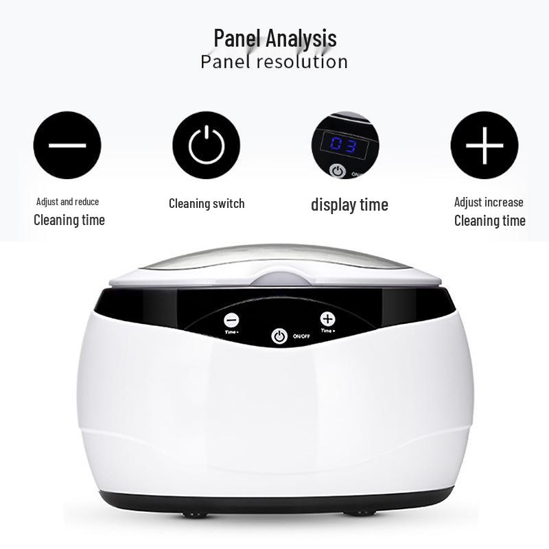 Multi-functional Ultrasonic Cleaner for Dentures, Jewelry, and Glasses