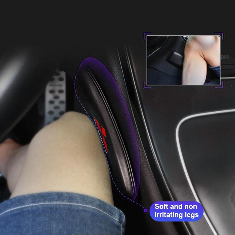 Leather Knee Pad Car Interior Pillow Comfortable Elastic Cushion For Mitsubishi Asx Lancer Outlander Pajero Ralliart Accessories Car Styling