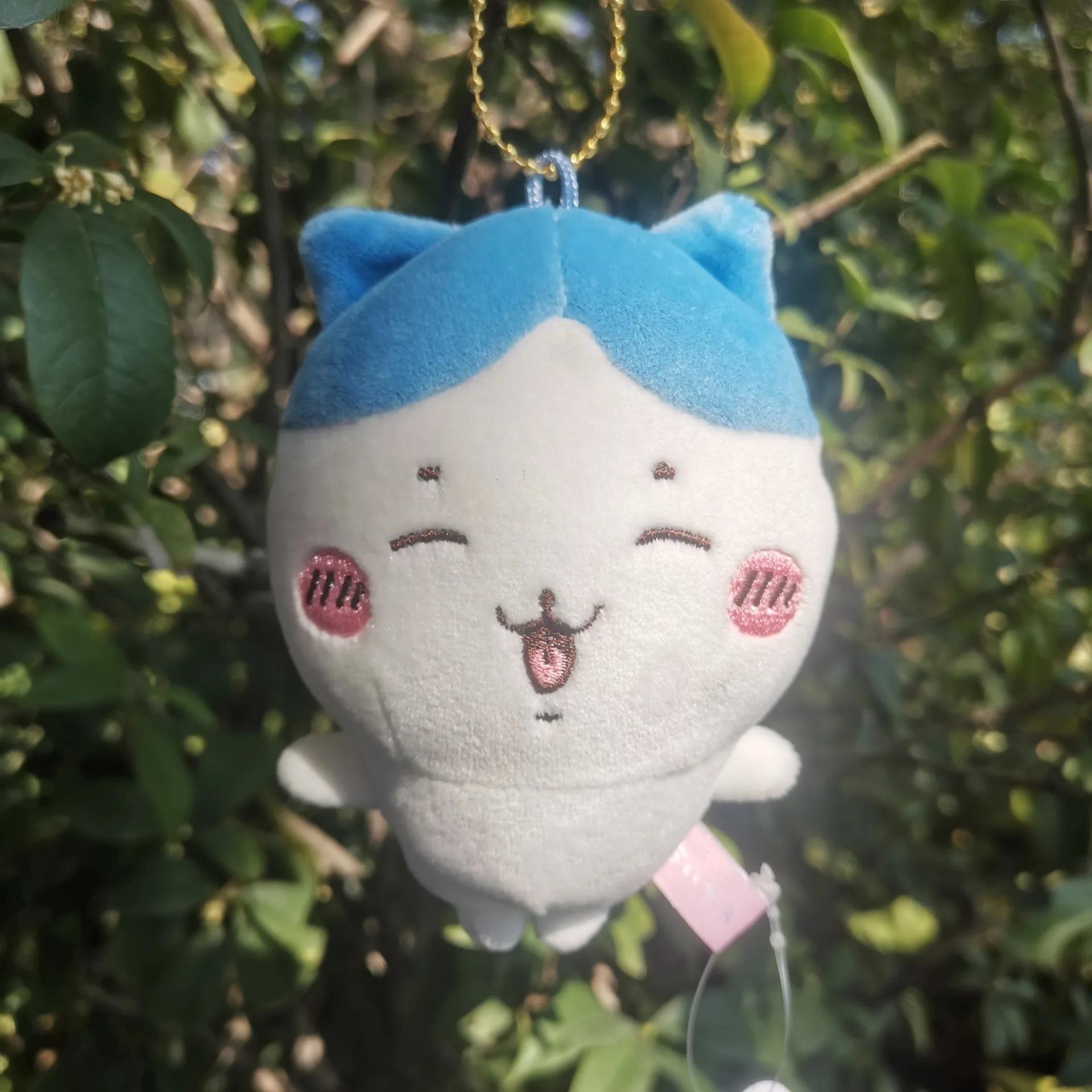 

12cm Cute Chiikawa Anime Hachiware Usagi Happy Cat Series Plush Pendant Doll Bag Pendant Cute Cat Kawaii Doll Toy