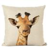 Cute Animal Parrot Linen Pillowcase Deer Wolf Pillows Case For Bedroom Pillow Cover Living Room Decoration Boy Girl Room 45X45Cm