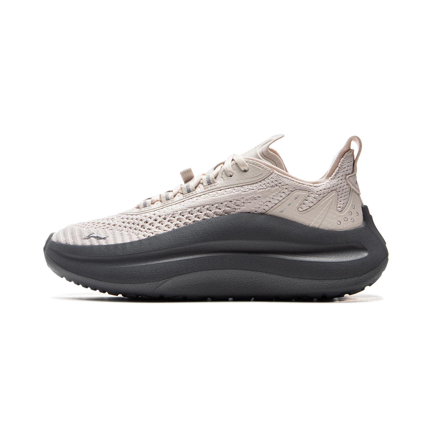 

New LiNing Shock Absorbers Slip Resistant Abrasion Resistant Lightweight Low top Casual Shoes Women s Greige AGLV024-1 35.5