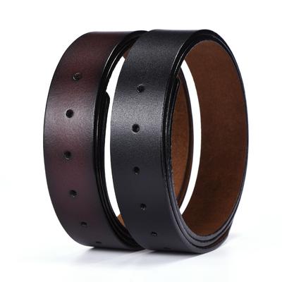 Mary Leather Belt Men's Leather Without Head Men's Headless Belt Cowhide Belt Buckle Belt Body Without Buckle Pant
