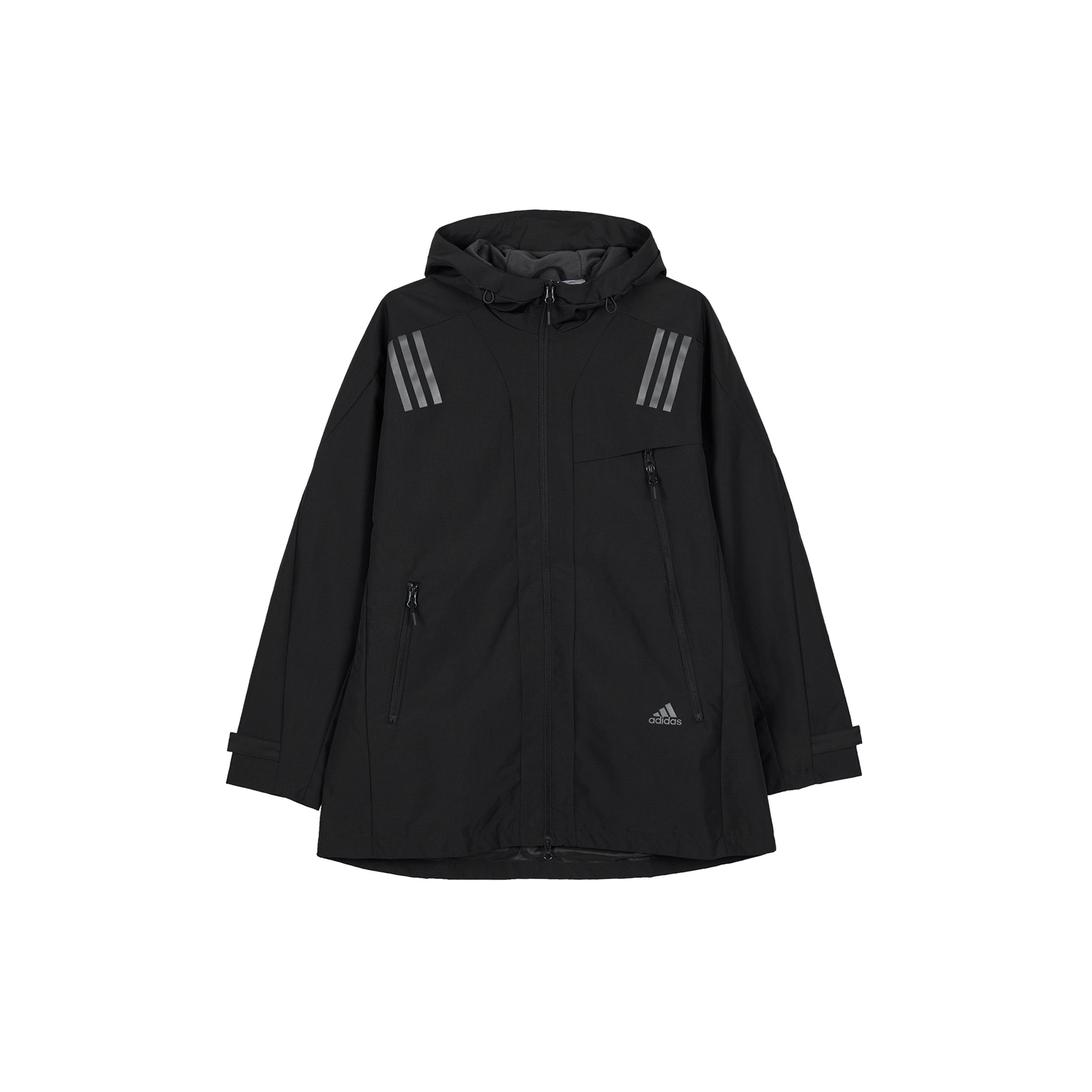 

Adidas Solid Zip-Up Hoodie Jacket Мужская верхняя одежда Черный H39311 L