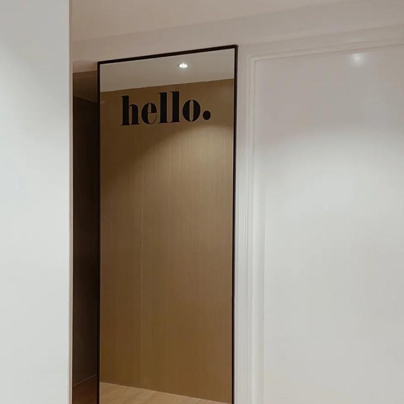 Children's Room Wall Doors Windows Wall Decoration Hello Letters Wallpaper Decoration Stickers Waterproof Living Room Home Decor