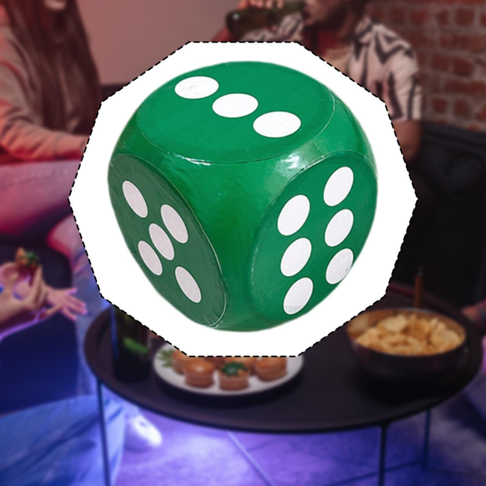 

Foam Dice 6 Sides Fun Party Favors 20cm Game Nights Early Learning Toy Decorative Great Gift Giant помаранчевий