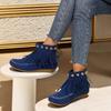 Autumn and Winter Versatile Rivet Flat Bottom Short Tube Tassel Women's Boots Suede Flat Bottom Women's Boots Plus Size 35-42
