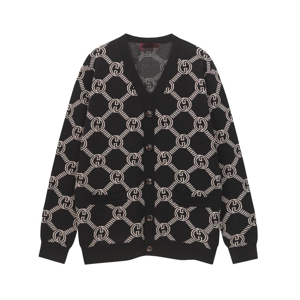 Cross 25Ss Unisex V-Neck Knit Cardigan: Autumn/Winter Fashion, Loose & Trendy Style
