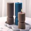 Nordisk Stil Cylindrisk Ljus Silikonform Aromaterapiljus Tvåltillverkning DIY Gips Harts Hantverk Gjutformar Hem Bordsdekoration