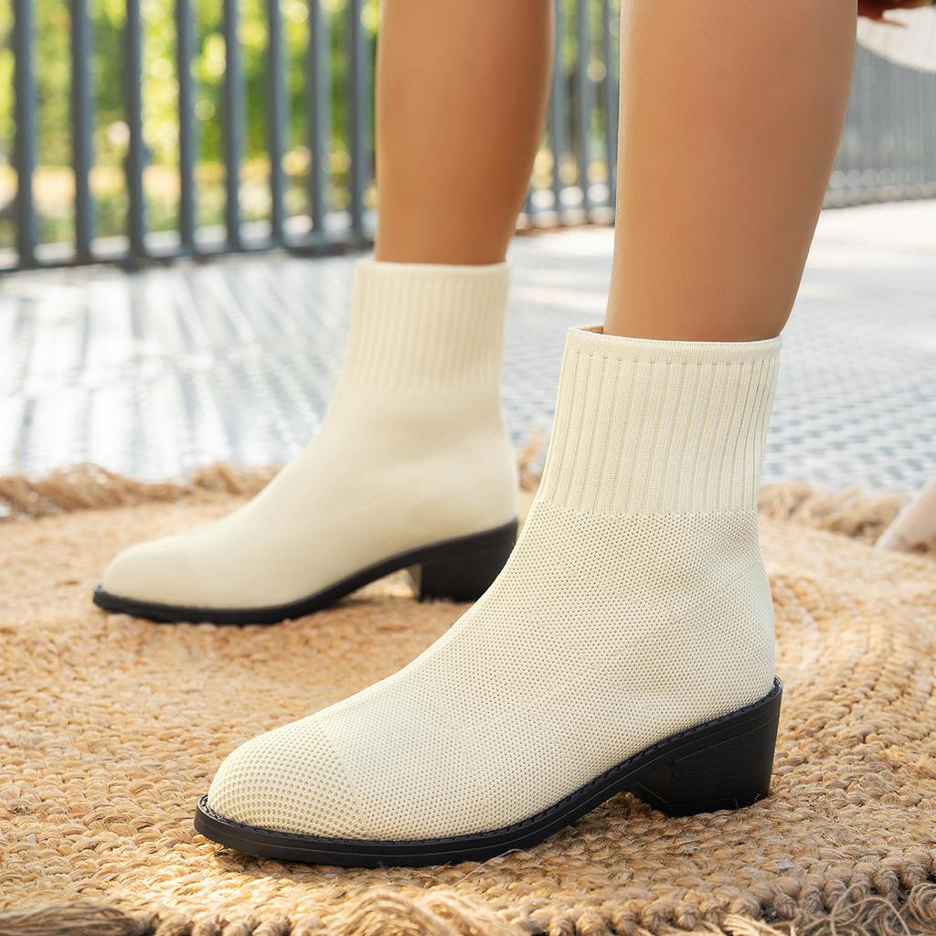 Autumn New Thick-heeled High Heels, Women's Deep Shoes, Retro Square Toe, Versatile Work Shoes, Comfortable Commuter Leather Shoes