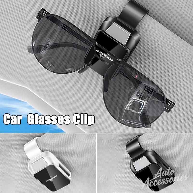 Magnetic Car Logo Sun Visor Glasses Clip Eyeglasses Storage Holder For BMW Performance X1 X2 X3 X4 X5 X6 X7 G20 G30 E46 E90 E60 UJ47S